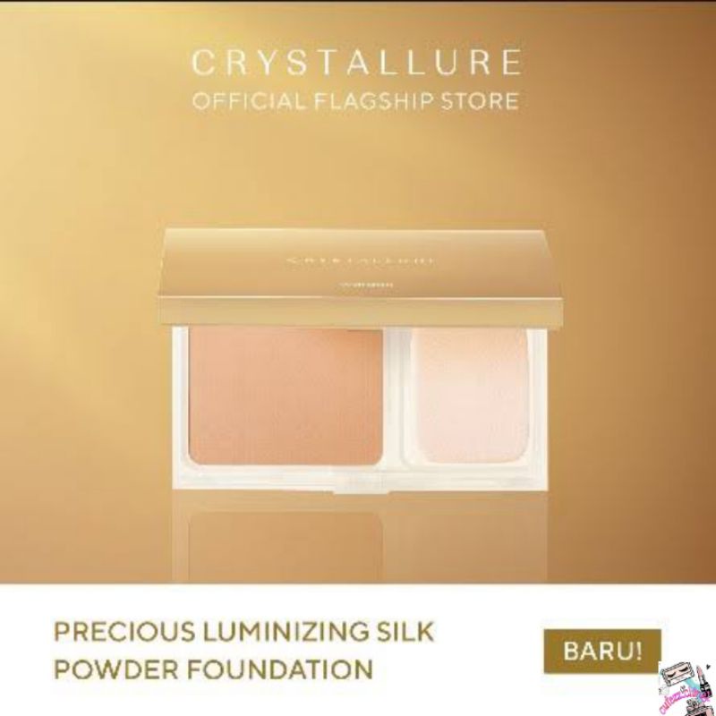 ☃️Cutezz_Ching1☃️Wardah Crystallure Precious Luminizing Silk Powder Foundation 12g