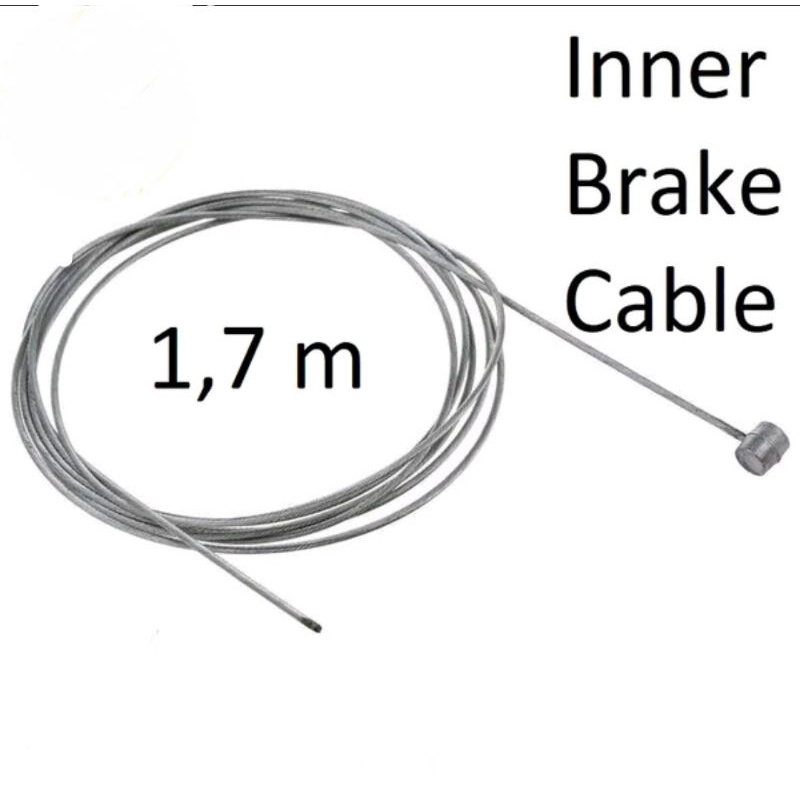 Galvanized Kualitas Bagus Pilihan Lengkap Inner Kabel Dalam Dalem Kawat Seling Shifter Operan 2100mm 2.1 meter Dan Rem Brake Baja 1700mm 1.7m cocok sepeda Roadbike Balap MTB Minion Commuter Federal City Bike