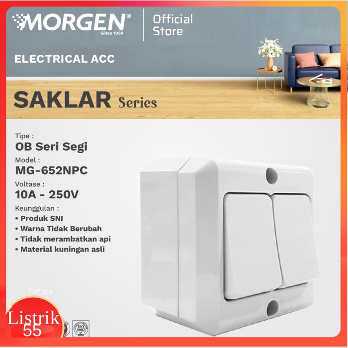 Morgen Saklar MG-652-NPC OB Seri Segi