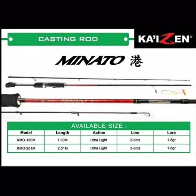 Joran pancing UL ultralight carbon kaizen minato 180 sambung 2 murah laris Semarang