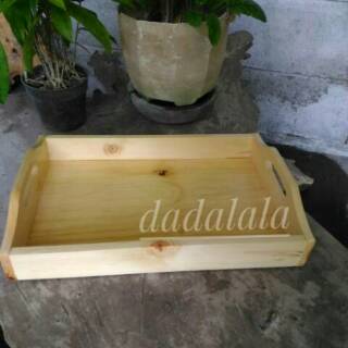 DISKON 27 Nampan  Kayu  Tray Kayu  Baki Kayu  Pinus GRADE A 