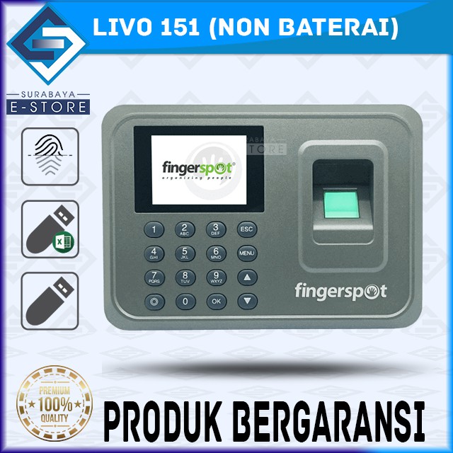 Mesin Absensi Sidik Jari | Fingerprint | Fingerspot Livo 151