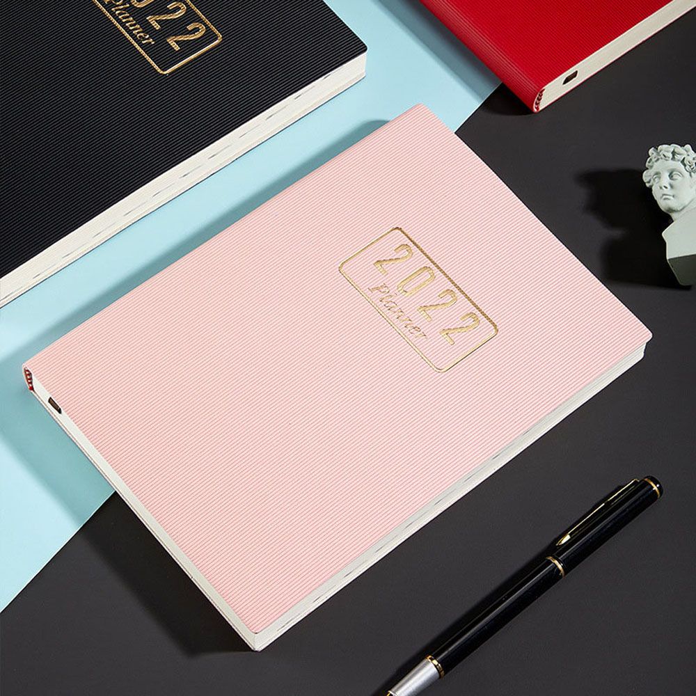 ELEGANT Monthly 2022 Notebook Goal Setting 365 Schedule A5 Notebook Weekly Schedule Daily Planner Week Plan Agenda Planner Notepads/Multicolor