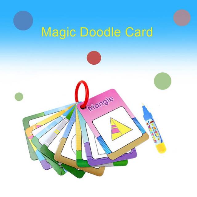 MAGIC DOODLE CARD / WATER DRAWING MAGIC CARD/ EDU FUN TOYS