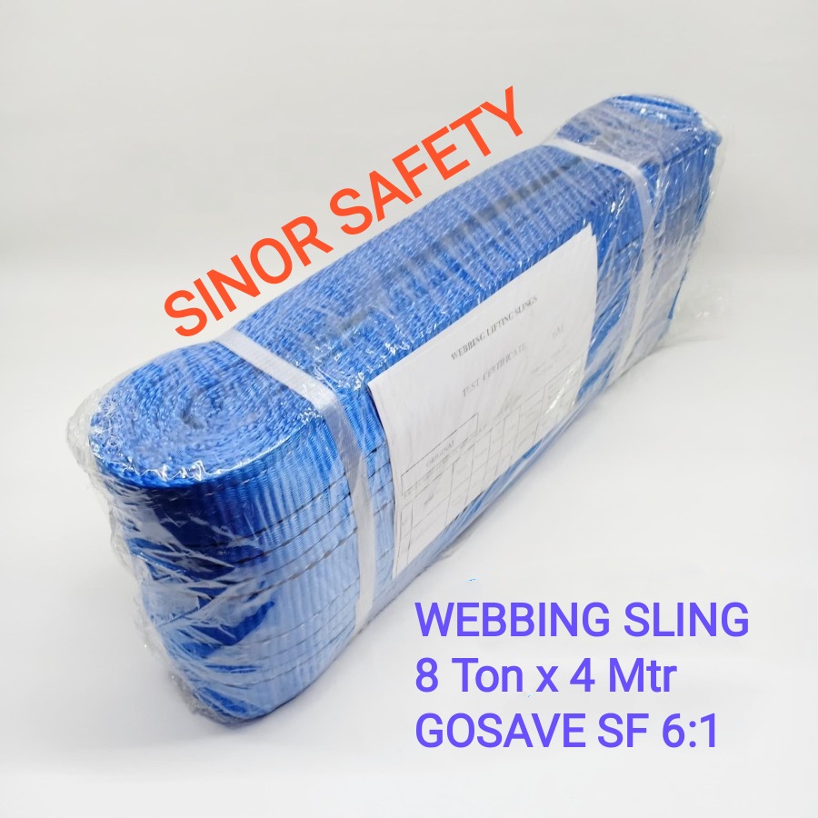 WEBBING SLING 8 Ton x 4 Meter Tali Pengikat Pengangkat Safety