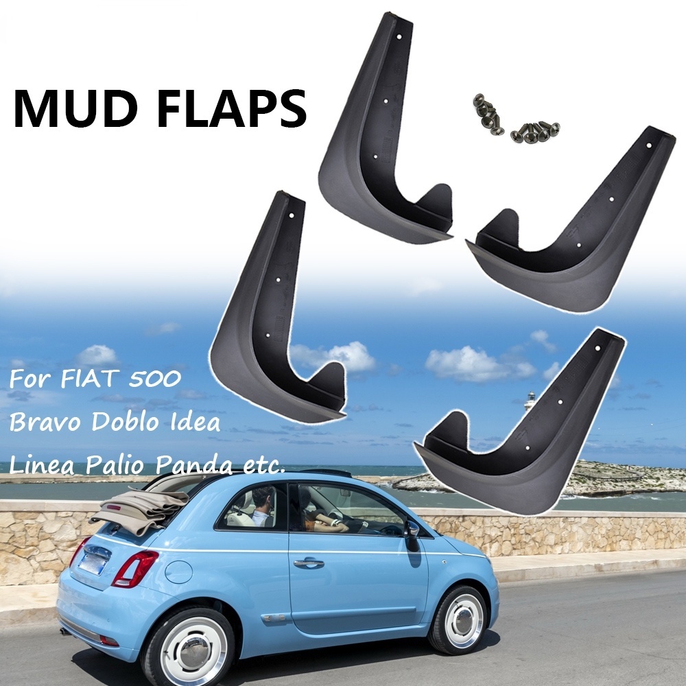 1 Set Mud Flap Pelindung Splash Untuk Fender Mobil Fiat Bravo Punto Uno Palio Stilo Tipo Ulysse