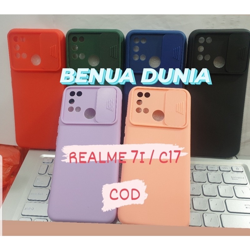 CASE SLIDE REALME 7I/C17 SLIDE SOFTCASE MACARON PELINDUNG KAMERA REALME 7I/C17 - BD