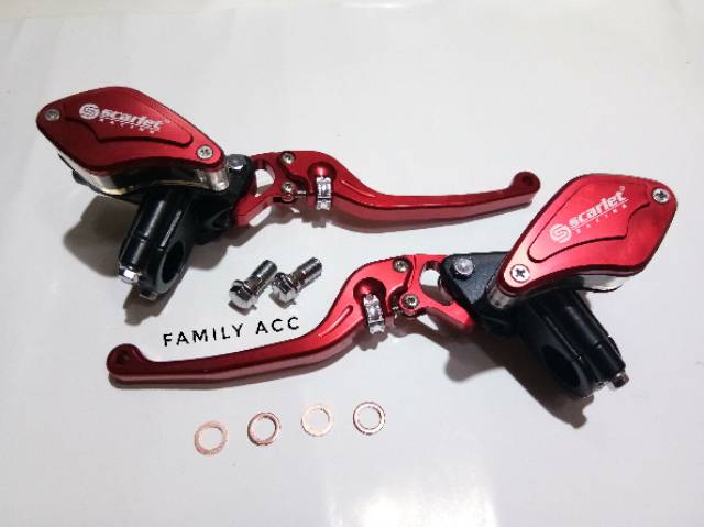 Master Rem Scarlet Set Kiri Kanan Tabung CNC Motor Nmax - Xmax - Pcx Lokal New 2018 DLL