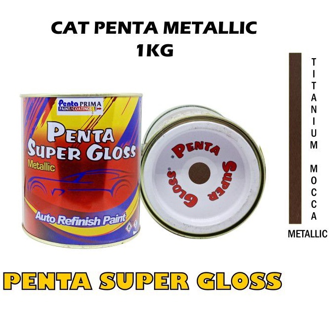 CAT PENTA TITANIUM MOCCA 1 Kg - cat penta coklat metalik - cat penta brown metallic - cat mobil coklat