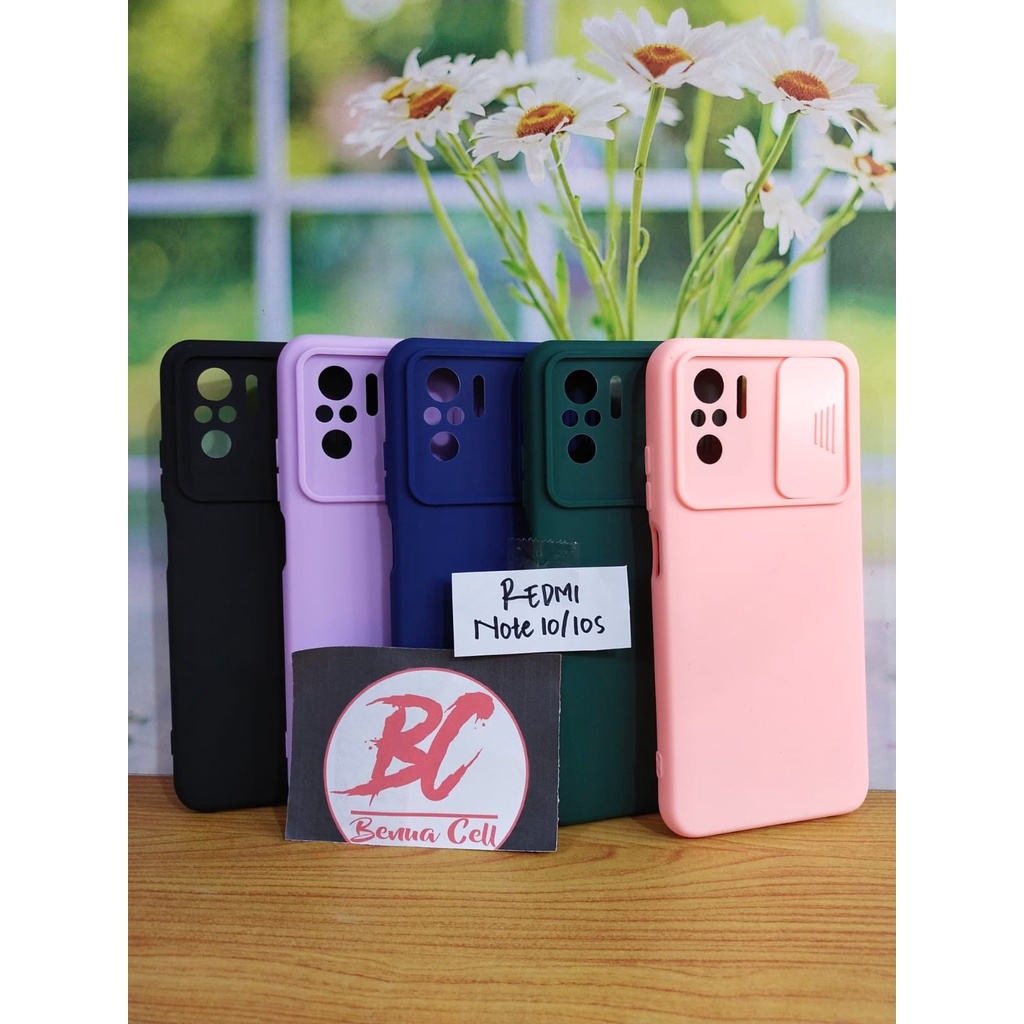 SLIDE CASE XIAOMI REDMI NOTE 10,REDMI NOTE 10 PRO - SOFCASE SLIDE PELINDUNG KAMERA REDMI NOTE 10,REDMI NOTE 10 PRO -BC