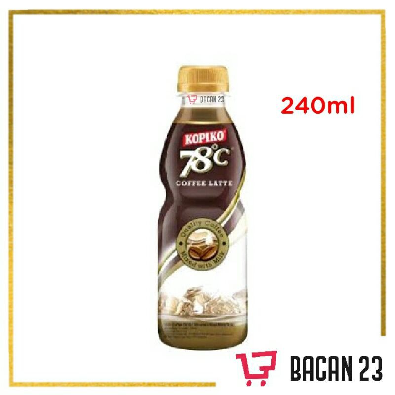 

Kopiko 78C (240ml) - (Coffee Latte) / Kopi Susu Kemasan Botol / Bacan 23 - Bacan23