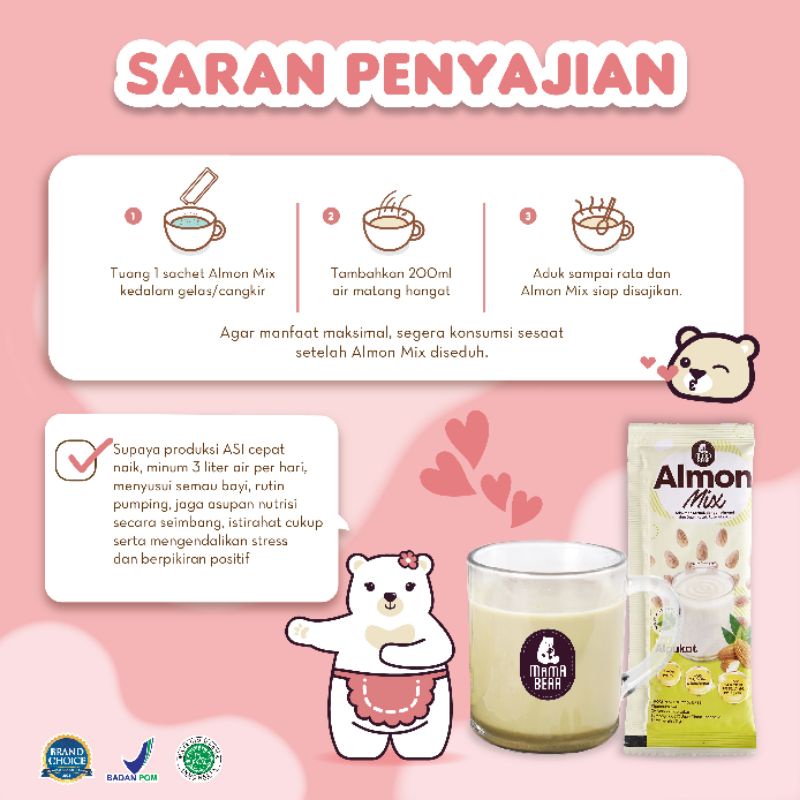 Almond Mix Susu Almond Milk + Katuk Pelancar ASI Booster Rasa Alpukat