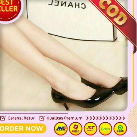 Tertarik.. PROMO Sepatu Wanita Murah  Sepatu High heels hils Cewek Hitam Kerja Jalan COD GP41