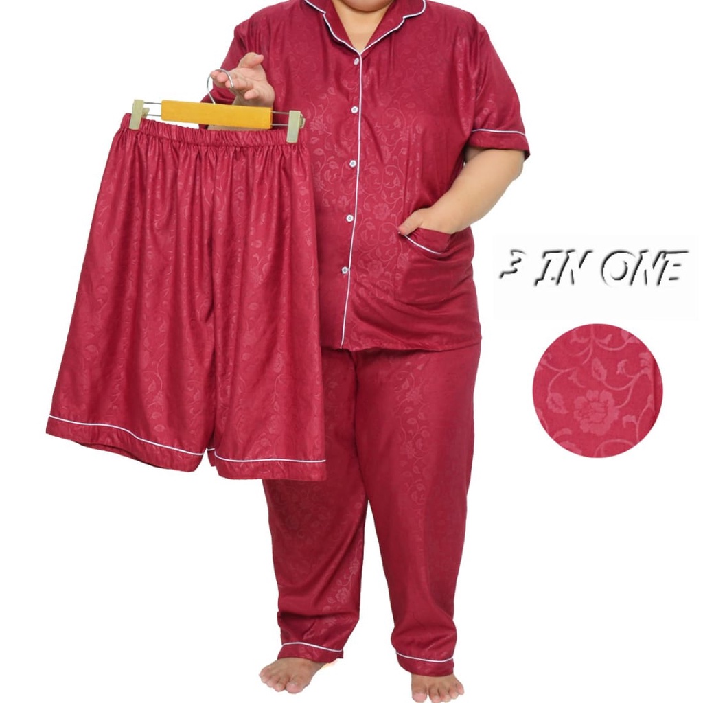 Piyama Jumbo Baju Tidur Katun Embos ld 116 / Pakaian Wanita