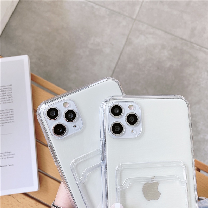 Shockproof Transparent Card Case Oppo A5 A9 2020 A12 A7 A5S A31 2020 A52 72 A53 A91 A16 A15 A15S A35 Reno3 5 6 Realme 5 5i 5S C11 F9 Reno5F A94 4G A54 4G A74 4G Reno5 Remi Note9 Pro Note8 Pro Note10 pro Redmi9 9a 9c 9T 8 7A Xiaomi POCO X3 M3 Soft TPU Case-6