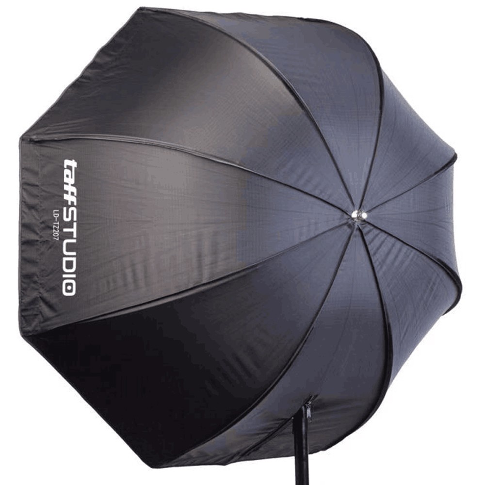 GS8 Payung Octagon Softbox Reflektor 80CM untuk Flash Speedlight TaffSTUDIO LD-TZ207 Black/Silv