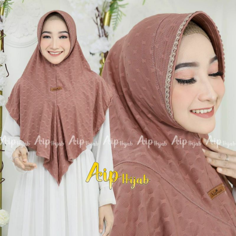 (ORY AIIP Hijab) / Hijab instan Renda / Renda Prada Premium