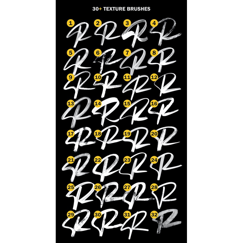 Procreate - Lettering Texture Brushes