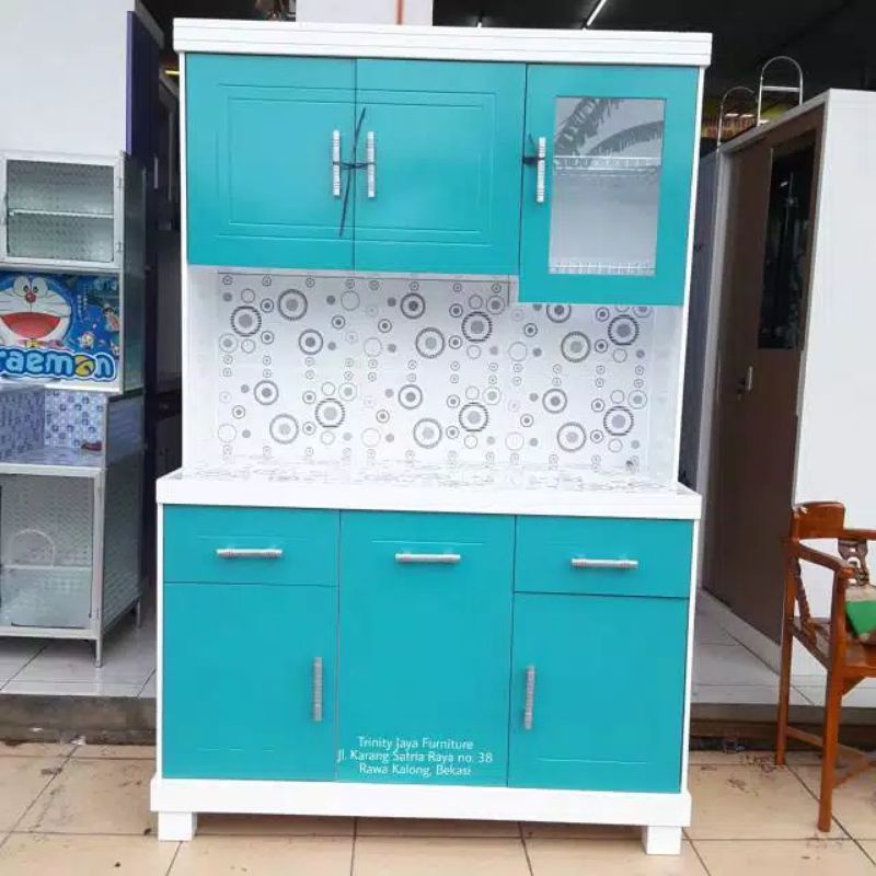 LEMARI SAYUR 4 PINTU LEMARI SAYUR MURAH LEMARI SAYUR MINIMALIS LEMARI MAKANAN KITCHEN SET