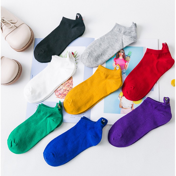 Grosir - K465 Kaos Kaki Emoticon Wanita Semata Kaki / Kaos Kaki Ankle Cute / Socks / Sepatu