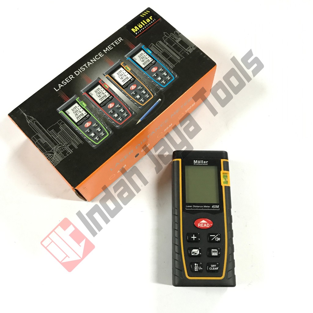 MOLLAR Meteran Laser 40 M Digital LCD Distance Alat Ukur Jarak meter