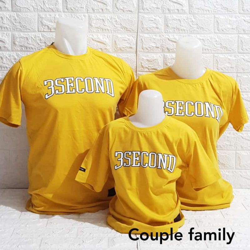 KAOS 3SECOND KAOS 3SECOND COUPLE FAMILY KAOS 3SECOND COUPLE KELUARGA KAOS 3SECOND COUPLE PASANGAN