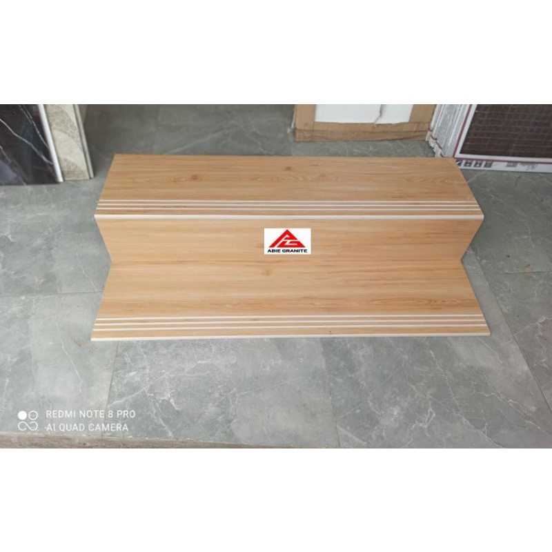 granit tangga motif kayu 30x120&20x120 1set Natural kingwood
