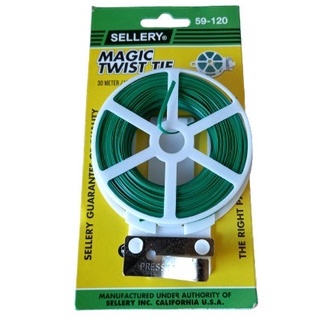 Kawat Kabel Tali Ikat Pengikat Cable 30m SELLERY Wire Twist Tie 30 m meter Bending Magic Twister Hijau Green