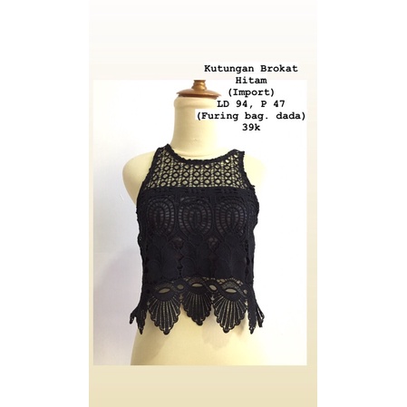 ATASAN BROKAT HITAM