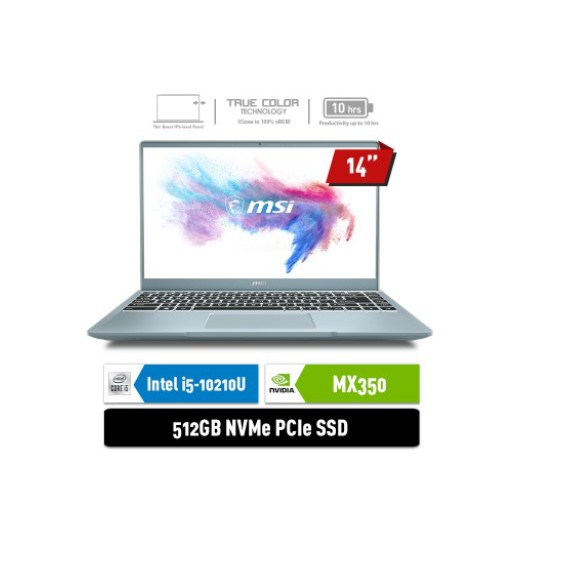 MSI Modern 14 B10RBSW [9S7-14D112-247] i5-10210U 8GB 512GB MX350 2GB