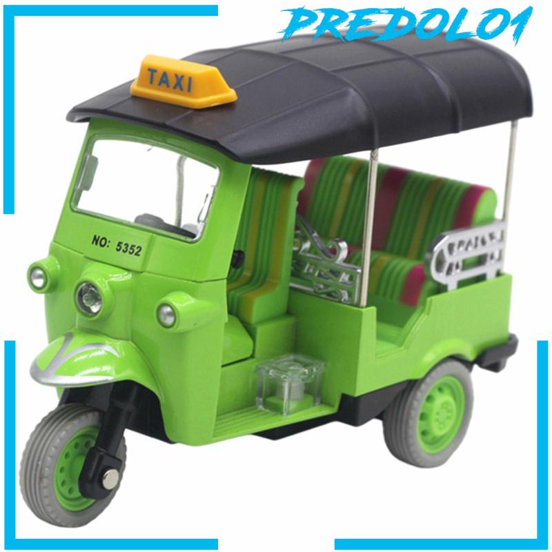 Predolo1 Miniatur Diecast Mobil Tricycle Thailand Bahan Alloy Warna Merah