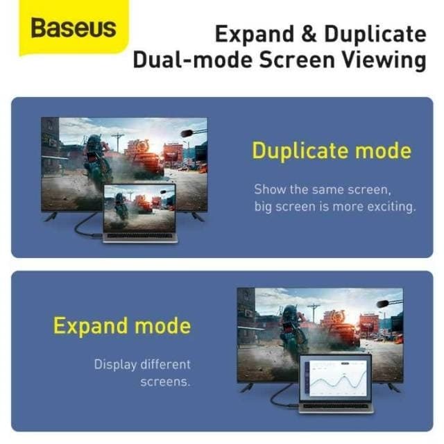 BASEUS Kabel HDMI to HDMI Male Upgrade HDMI V 2.0 4K, 3D Visual Effect