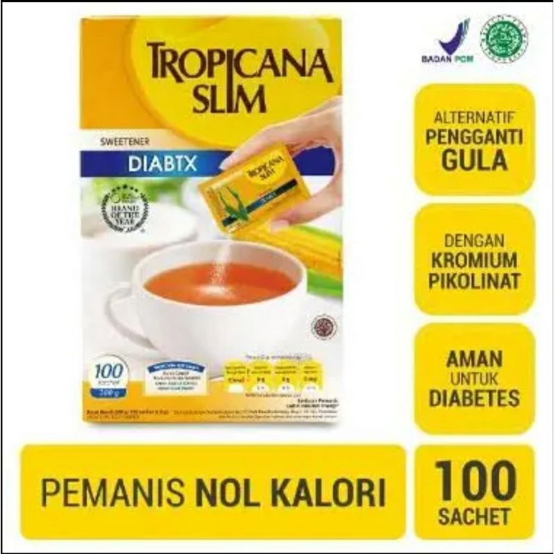 BOX Tropicana Slim Diabtx 100 s 200 gr