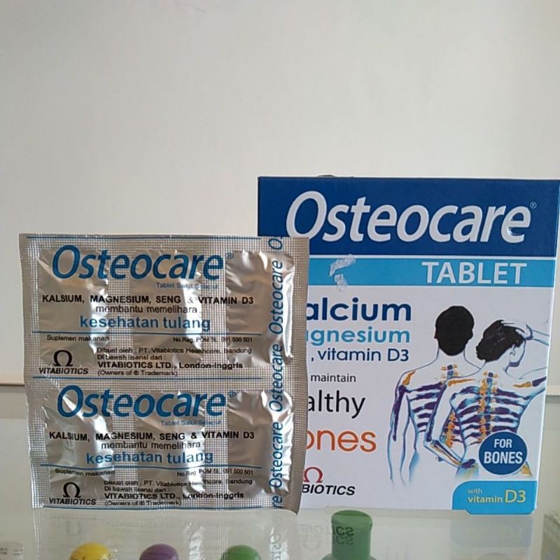 Jual OSTEOCARE TABLET/TABLET KALSIUM/TABLET VITAMIN D/TABLET KESEHATAN