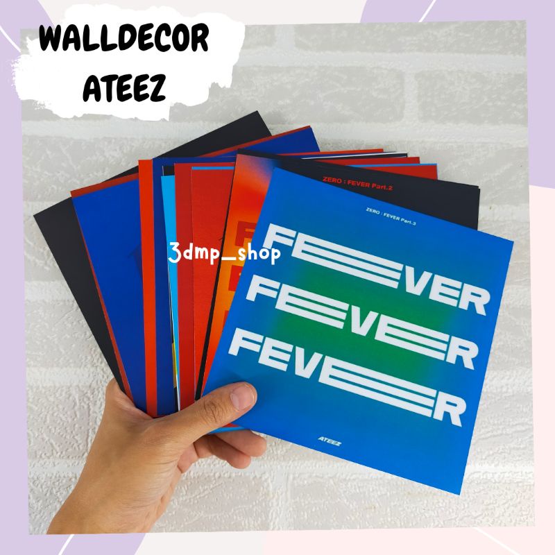 [16 Lembar] Walldecor Hiasan Dinding Ateez Fever dejavu wall decor zero epilogue the world poster