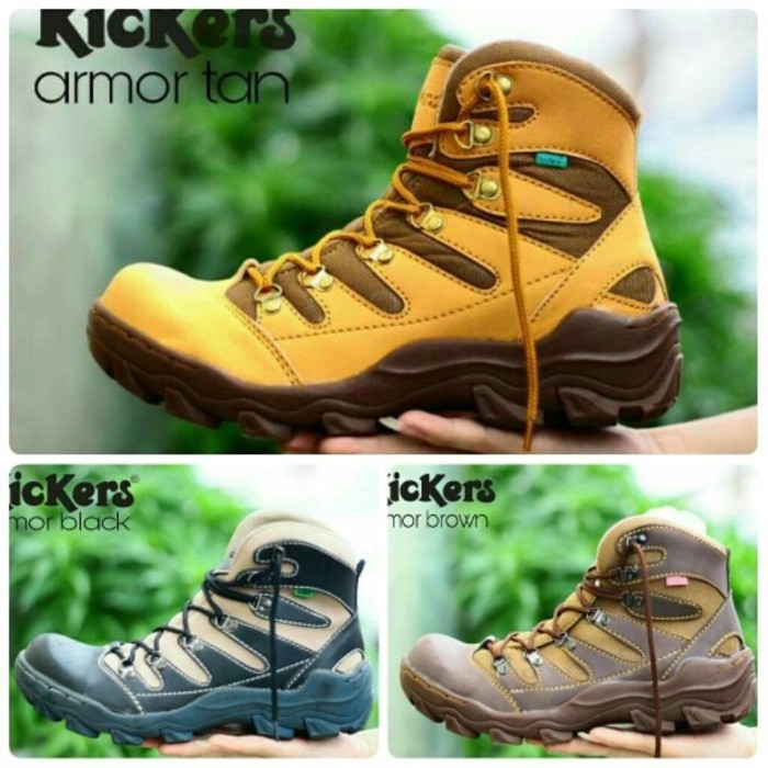 SEPATU PRIA BOOTS SAFETY KICKERS ARMOUR SEPATU GUNUNG HIKING TOURING
