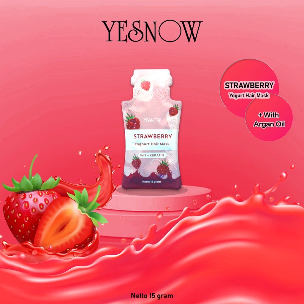 Yesnow Hair Mask | Masker Rambut 15 Gram [Sachet]