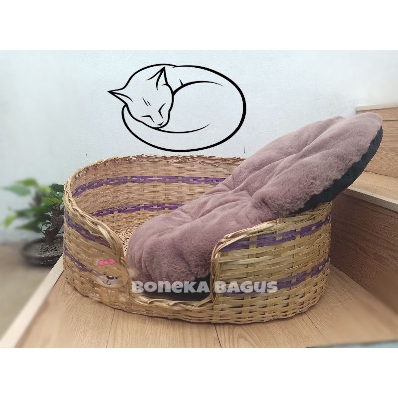 Keranjang Tempat Tidur Hewan kucing Anjing Kelinci Kasur Matras Cat Bed