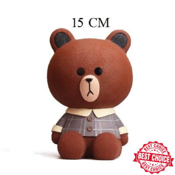 Promo Tempat penyimpanan koin coin box lucu karakter line brown bear Murmer