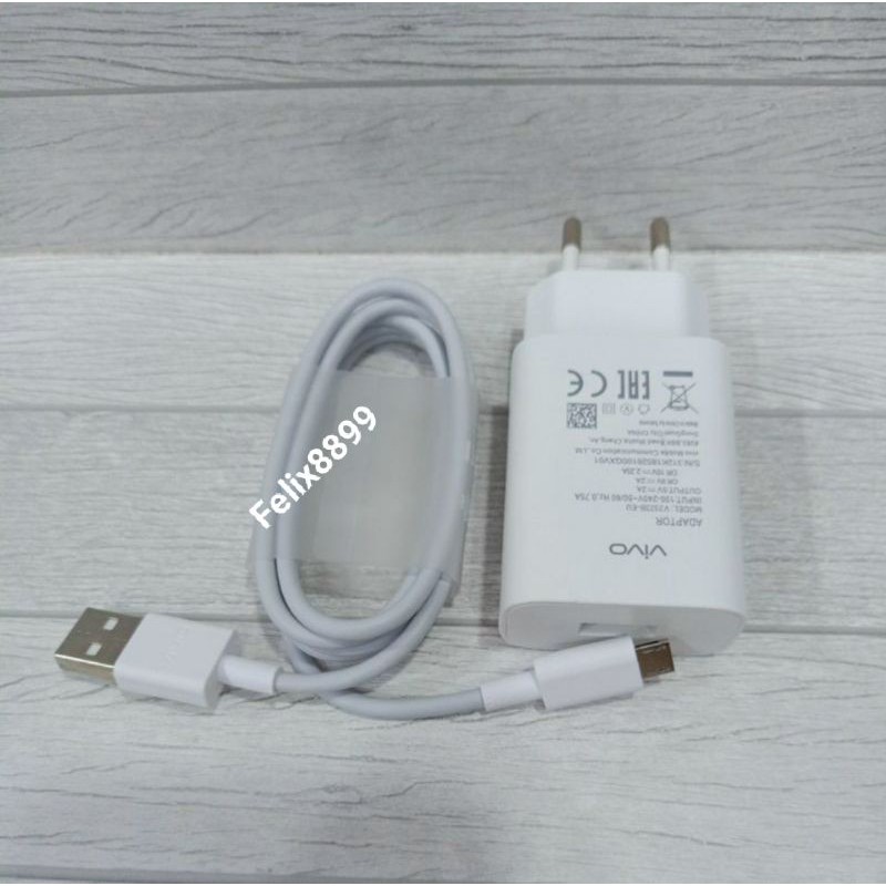 Charger vivo Y11 Y81 Y83 Y91 Y93 Y95 Original 100% 18W Fast Charging Micro USB