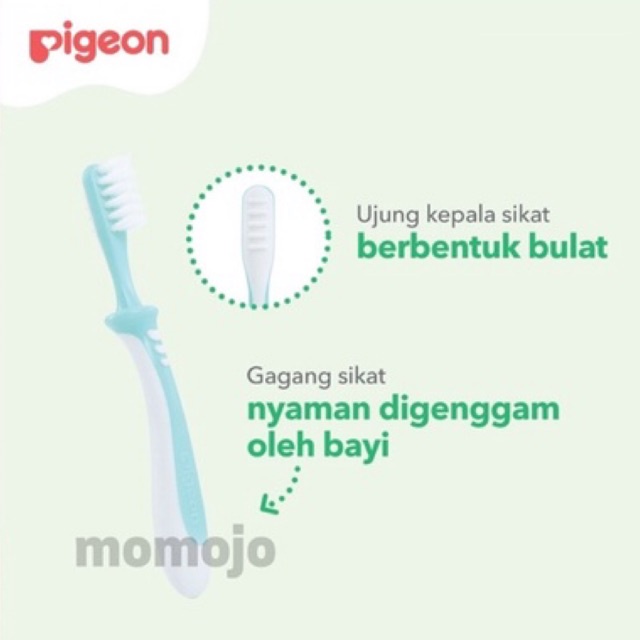 PIGEON Training Toothbrush Lesson 1 / 2 / 3 / Set 123 Tooth Brush Sikat Gigi Bayi Anak untuk 6-8m | 8-12m l 12m+