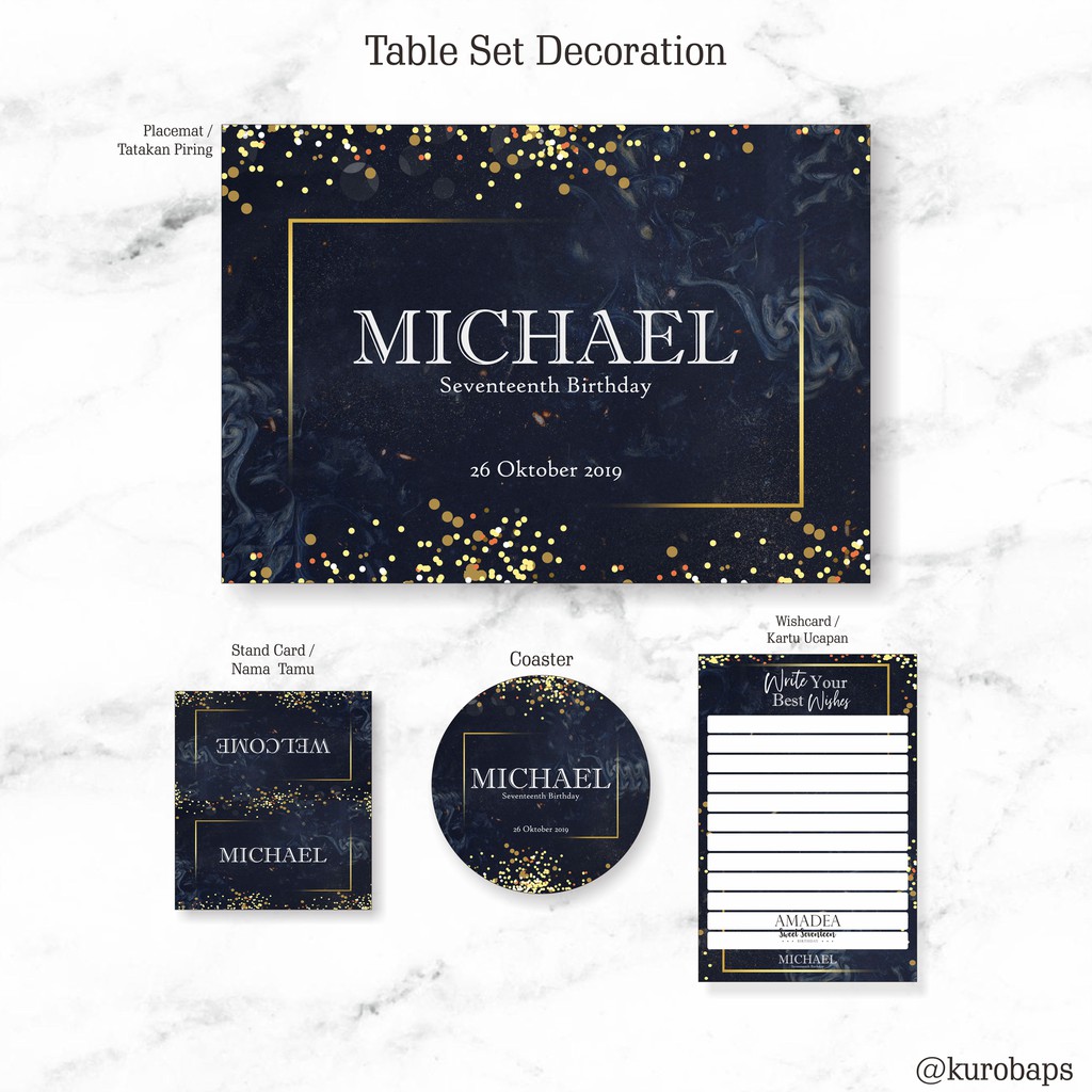 Table Decor / Table Set / LAMARAN / BIRTHDAY / BABY SHOWER
