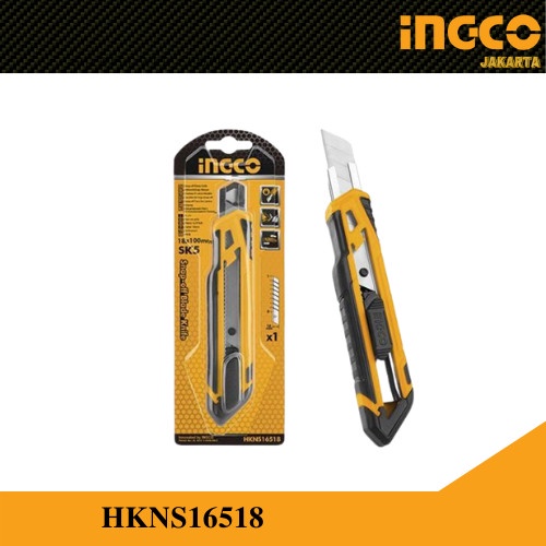 Pisau Cutter Besar 18 mm / Alat Potong Kertas / Cuter INGCO HKNS16518