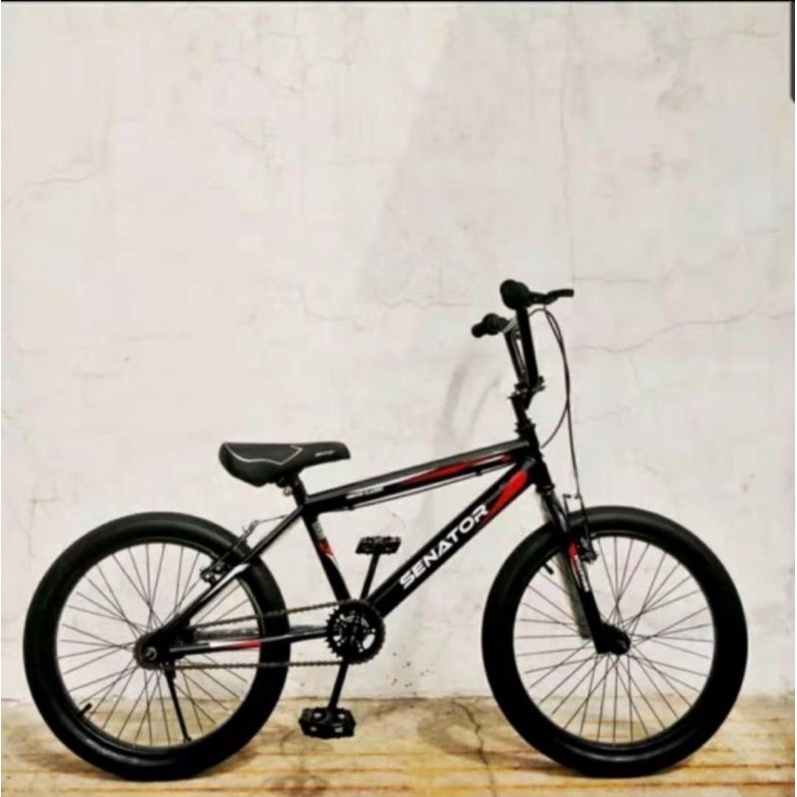 Sepeda BMX Senator Classic 20 inch/ sepeda anak Laki-laki anak cowo/ sepeda dewasa murah bagus-hitam senator