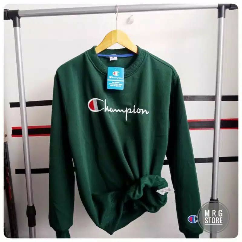 SWEATER CREWNECK CHAMPIONS BORDIR/CREWNECK CHAMPIONS BORDIR/PRIA/WANITA/TERMURAH/COD