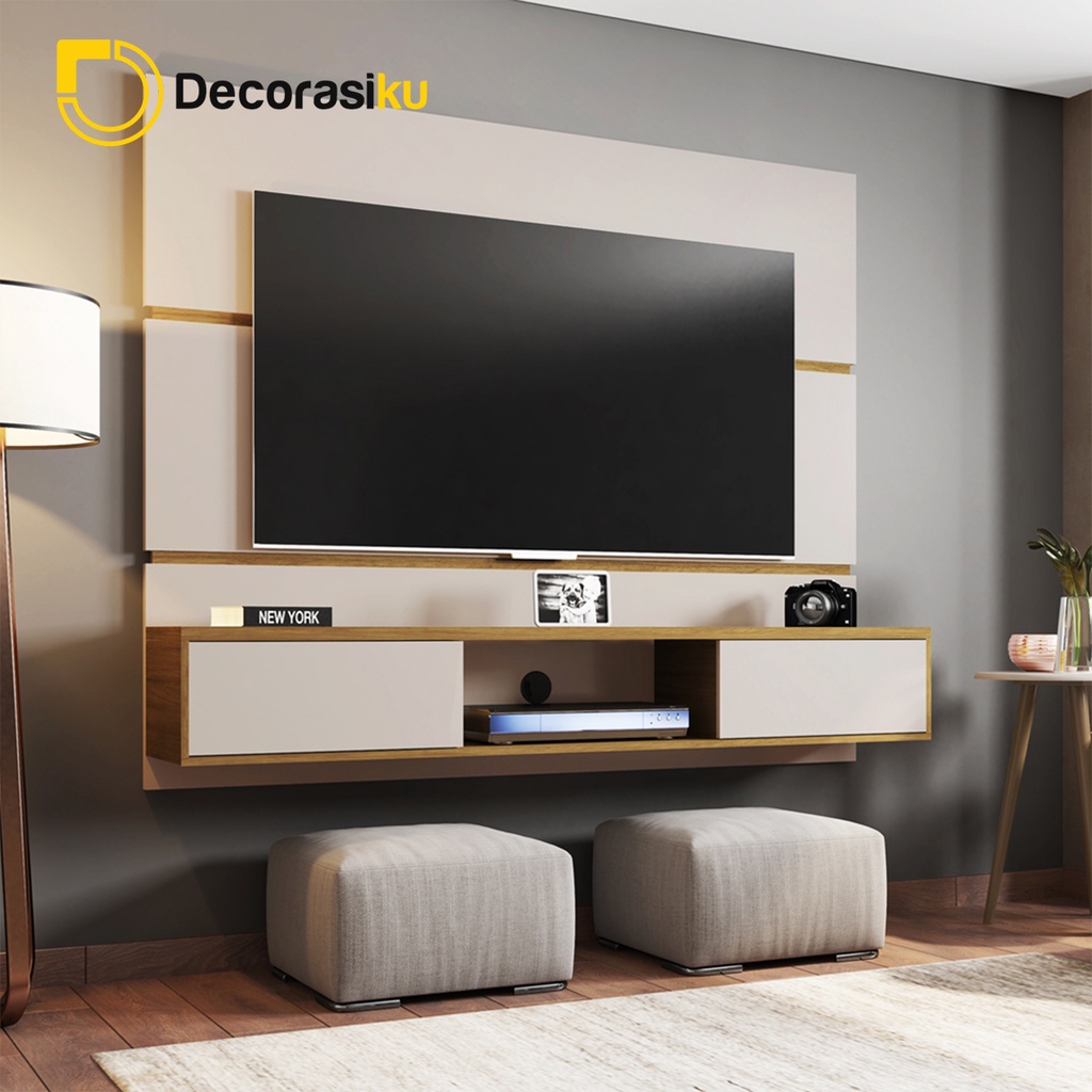 DC - PROMO HARI INI Backdrop TV 17 - Cabinet Tv - Breket tv minimalis modern 60in