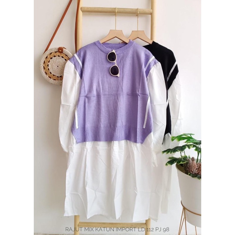 top rajut mix katun import