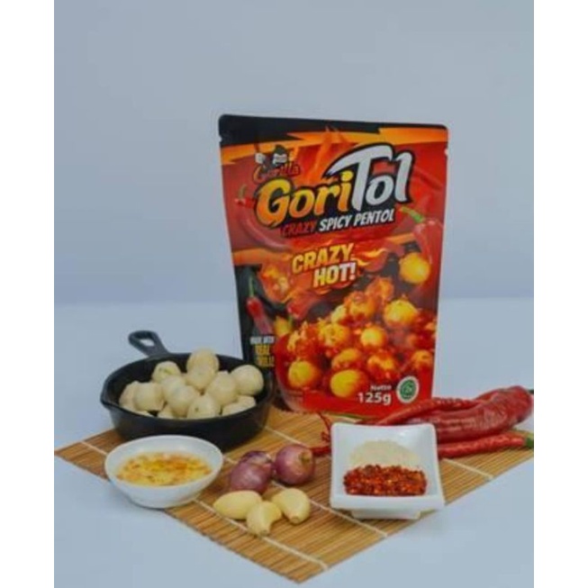 

Gorilla - Pentol Goreng Pedas 125gr Crazy Spicy