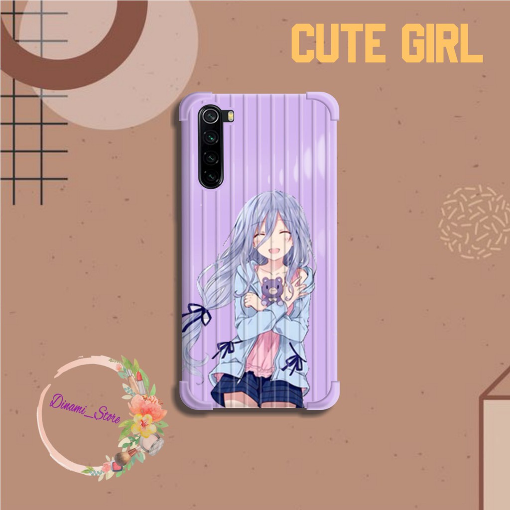 Softcase CUTE GIRL Realme C1 C2 C3 U1 2 2 Pro 3 Pro 5 5i 5s Pro 6 Pro X Xt C11 C12 C15 DST1711