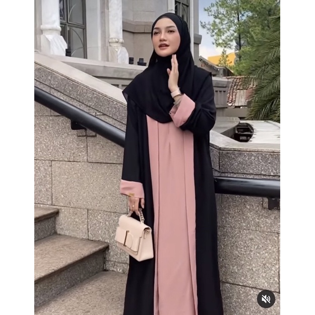 Preloved Haura abaya peach by alareta.id alareta